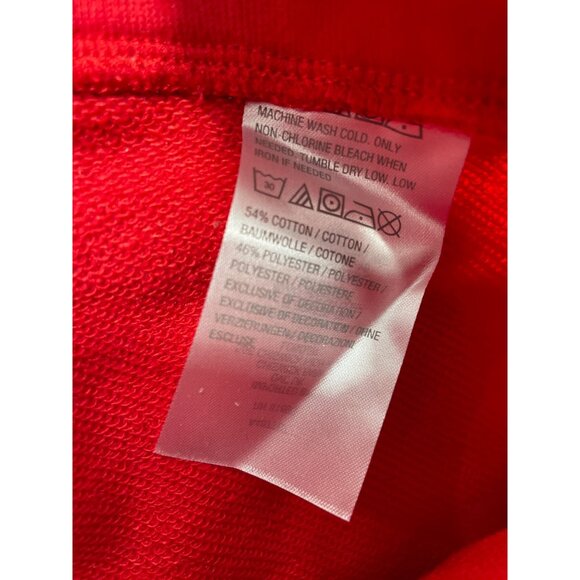 Susan Graver Weekend Pet Washed French Terry Cropped Jogger L Bright Coral NEW - Picture 4 of 7